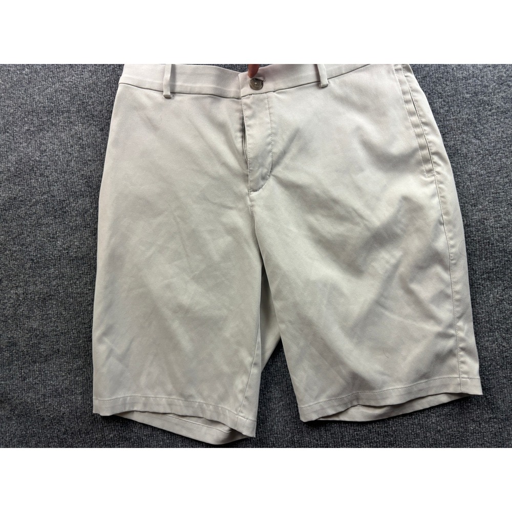 Nike Golf Shorts Mens 32 Beige Dri-FIT Flat Front Performance Khaki